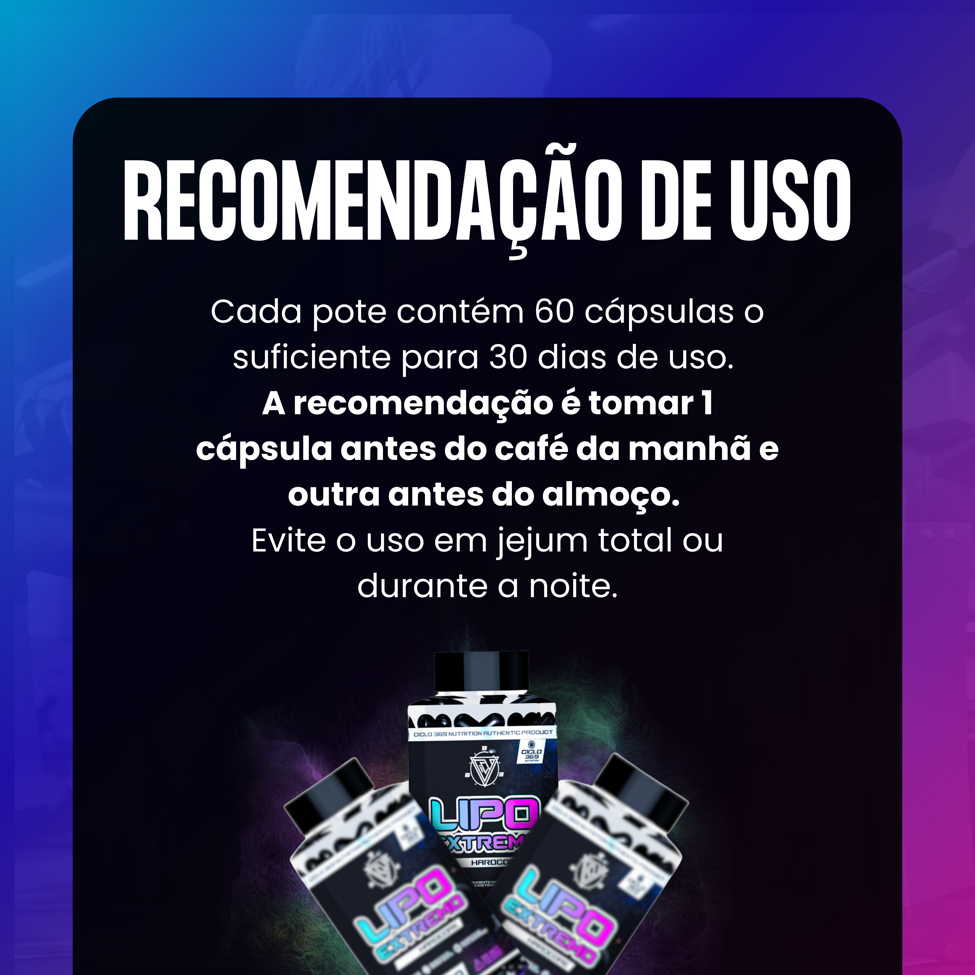 Recomendação de Uso Lipo Extremo